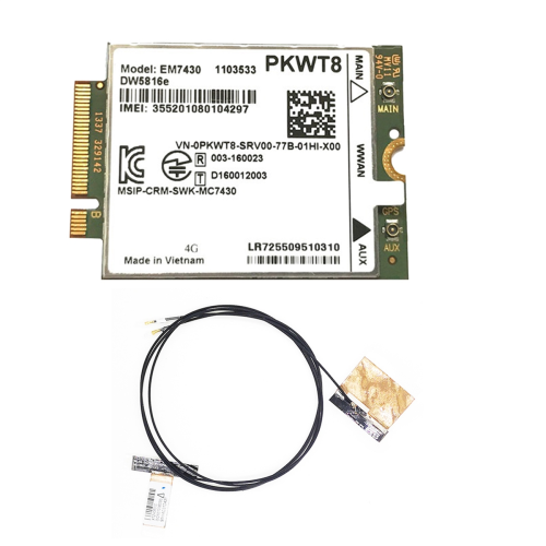 EM7430 DW5816E 4G LTE-modul+2XAntenn GOBI6000