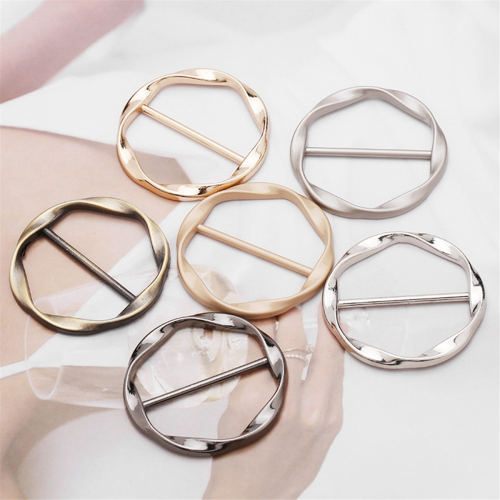 6 pezzi fermacravatta e sciarpa con clip ad anello per donna 2