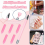 Stifte-Set, 2 Wachsstifte mit 32 Wachsen (Pink) 3