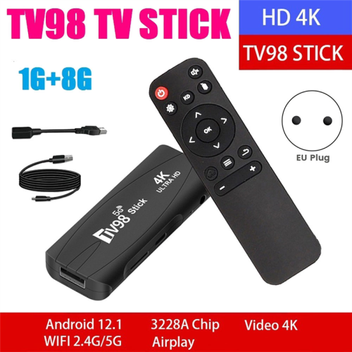 1G+8G Android 12.1 2.4G 5G WiFi Android Smart TV BOX (EU-kontakt) 2