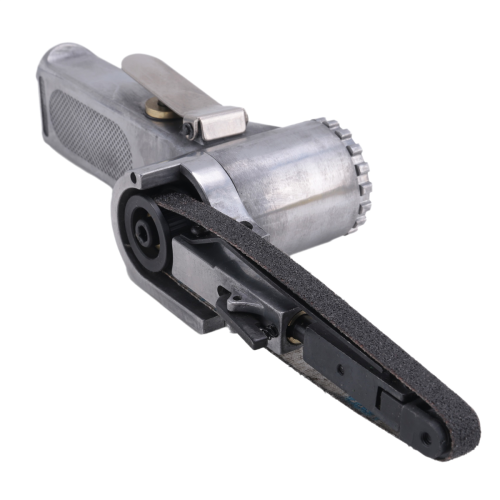 Lixadeira de cinta pneumática de 3/8 polegadas, máquina de lixar ângulo pneumático, pequena 2