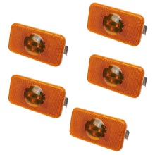 5 st 24V lastbils-LED-indikatorlampa med 4 LED för lastbilar FM/