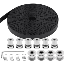 5M jakohihna, leveys 10 mm, 20 hammasta, 5 mm reikä, jakopyörä