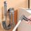 Kit de mini-robinet à double commande 1 entrée 2 sorties pour bidet et douche-C 1