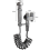 Kit de mini-robinet à double commande 1 entrée 2 sorties pour bidet et douche-C 3