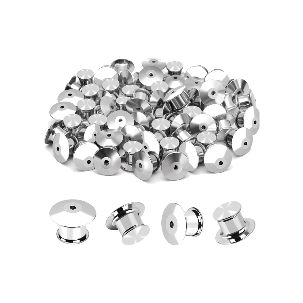 40Pcs Locking Pin Back Metal Pin Backing For Brooch Enamel Lapel 4851870092987