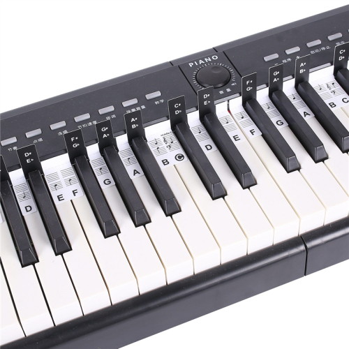 Removable Piano KEY Labels Piano Keyboard Stickers Multicolor 2