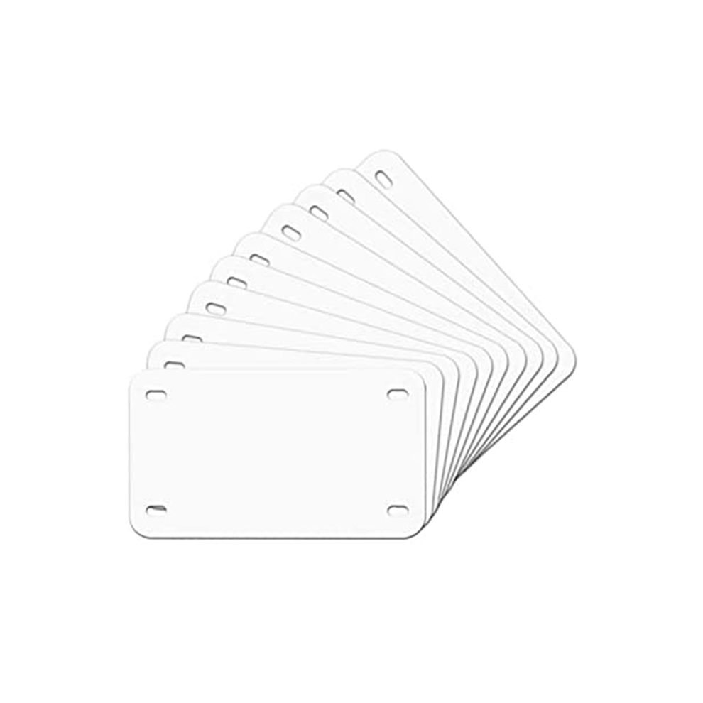 7 Inch X 4 Inch 10 Pack Sublimation License Plate Blanks,Aluminum 4851870090785