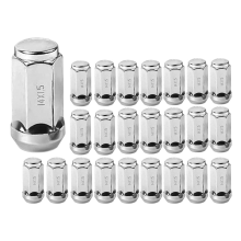 24 stuks autowielmoeren M14x1.5-schroefdraad met conische zitting
