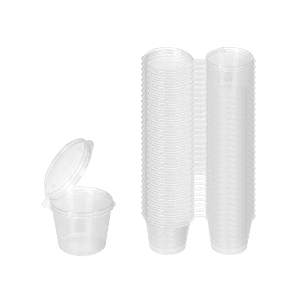 100 Recipientes PequeñOs De PláStico Con Tapa-image