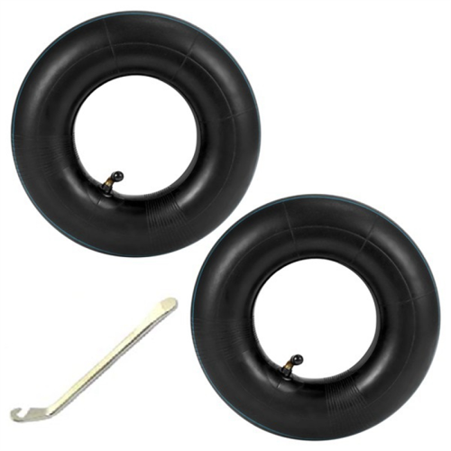 2 peças de pneu com câmara de ar de 4,10/3,50-4 polegadas para carrinho de mão,