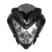 Gruppo ottico anteriore nero per moto 150 200