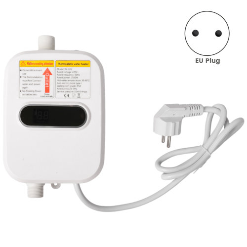 Durchlauferhitzer Dusche 220V Badezimmer Wasserhahn 3500W EU Stecker 2