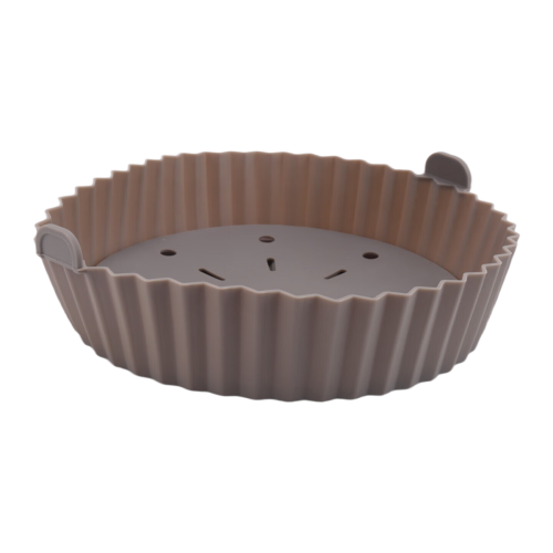 Forro para Air Fryer, pote de silicone reutilizável de 10 polegadas para Air Fryer, marrom 1
