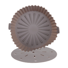 Air Fryer Liner, 10 Inch Reusable Silicone Air Fryer Pot, Brown