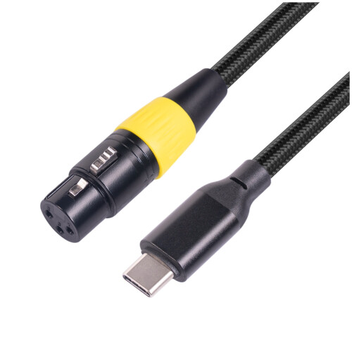 USB C till XLR hona-kabel datorljud-datakabel 2 meter