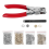 Kit de pinces à œillets, 1/4 po 6 mm, avec œillets métalliques 1