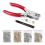 Kit de pinces à œillets, 1/4 po 6 mm, avec œillets métalliques 2