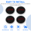 4Pcs 133mm Hubcap for 500 Wheels Centre Hub Caps Set Red 6
