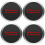 4Pcs 133mm Hubcap for 500 Wheels Centre Hub Caps Set Red 1