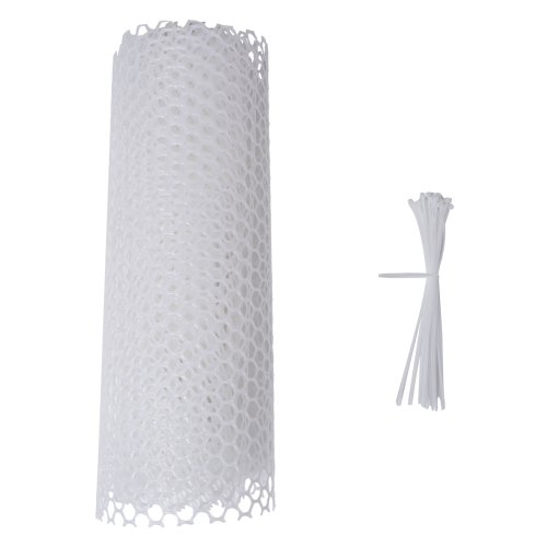 Grillage à poules en plastique, blanc