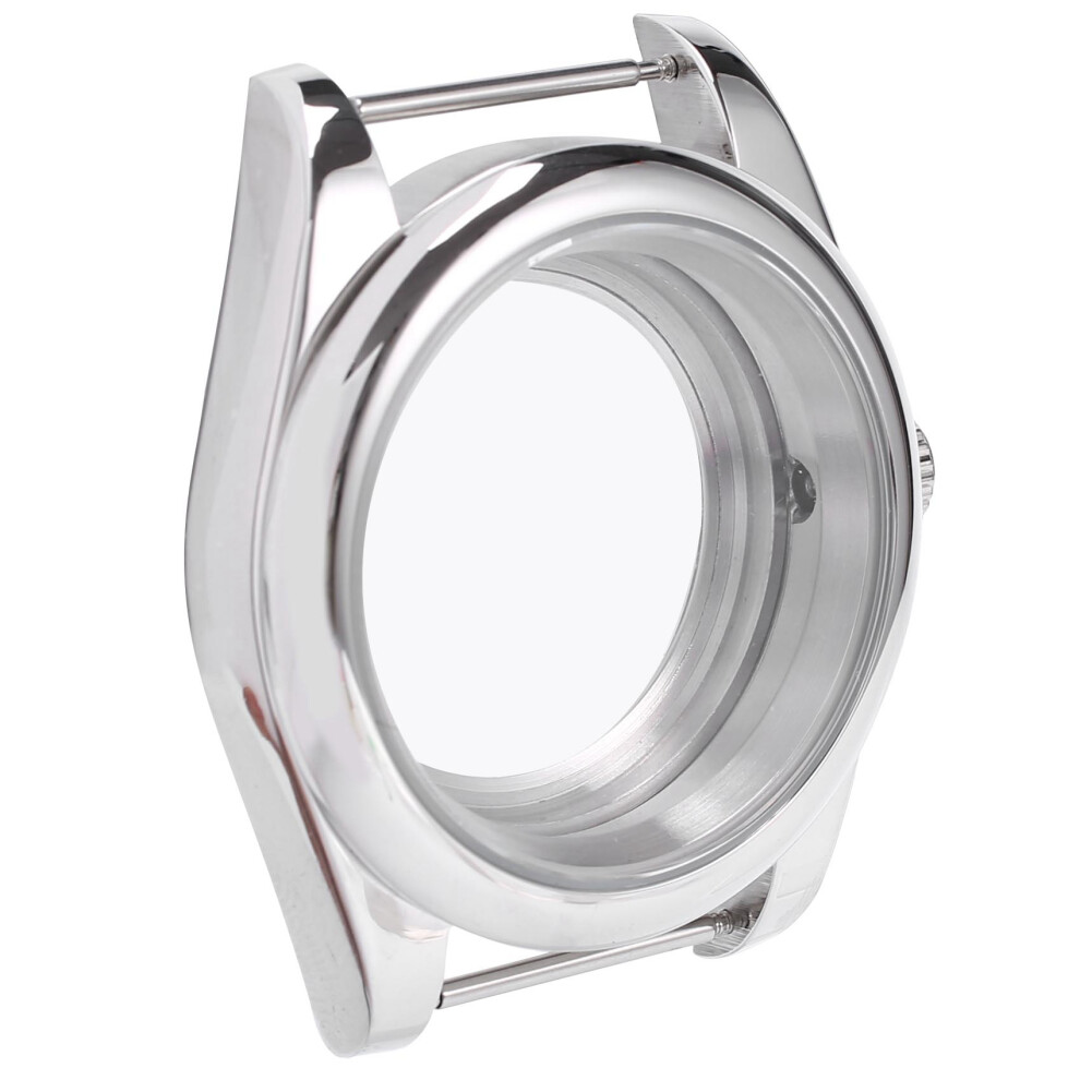 Boîtier poli de 39 mm, verre saphir, coque arrière transparente