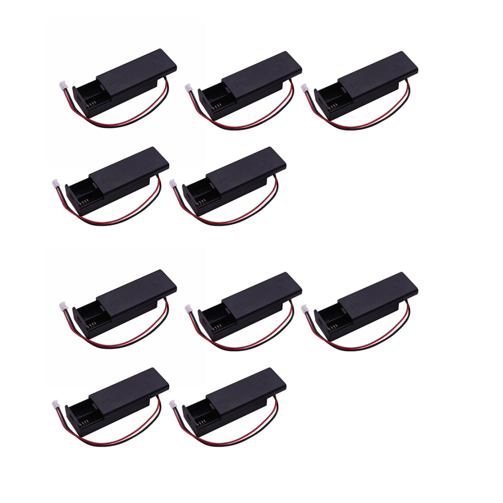 10 Pcs For Battery Holder For 2Pcs Aaa Batteries 3V Ph2.0 4851870016044