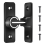 Barn Door Lock Hardware, 90 Degree Heavy Duty Gate Latches 1 Pack 3