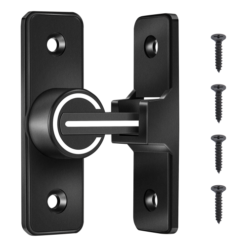 Barn Door Lock Hardware, 90 Degree Heavy Duty Gate Latches 1 Pack 2