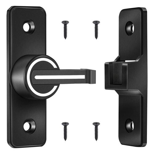 Barn Door Lock Hardware, 90 Degree Heavy Duty Gate Latches 1 Pack 1