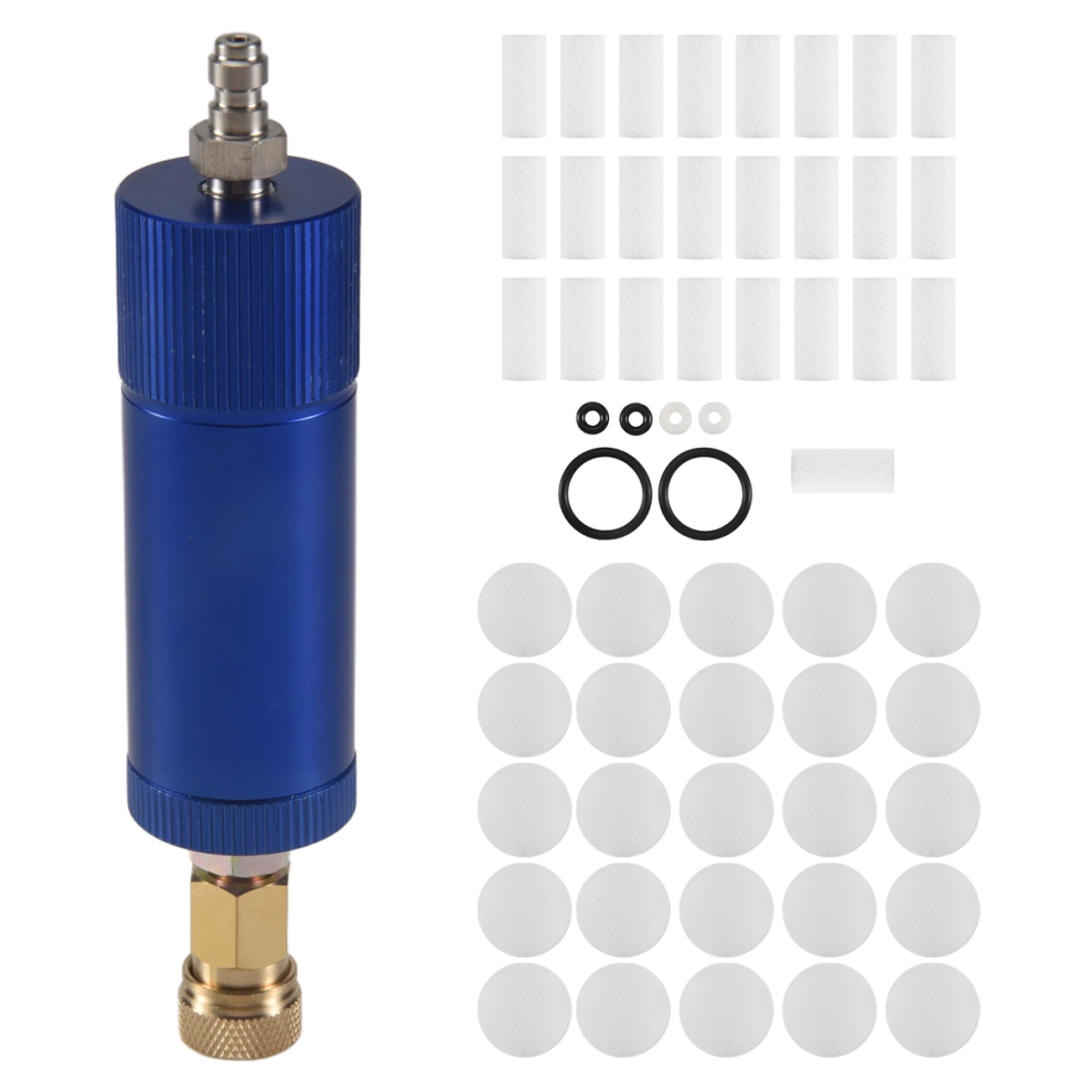 Pompe à air manuelle haute pression PCP, filtre à air, séparateur huile-eau, bleu
