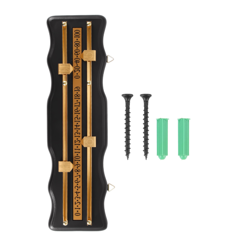 Marcador de billar de pared de madera negra 2