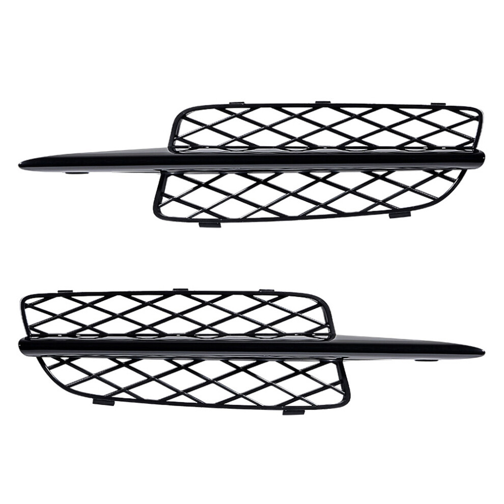 Glossy Honeycomb Front Bumper Lower Grille Covers For - Black 4851870029839
