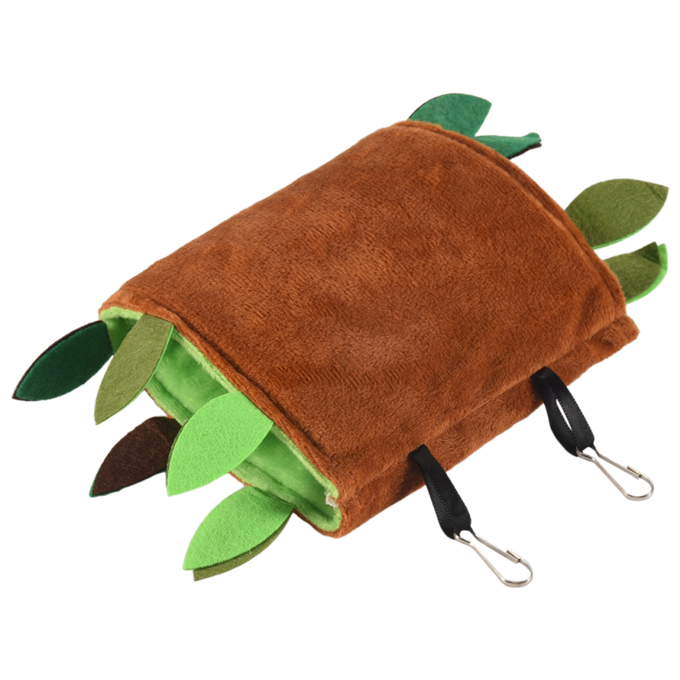 Hamaca De Madera Con DiseñO De Hojas Para Animales PequeñOs, 5 Piezas, Para Canal De Cuerda-image