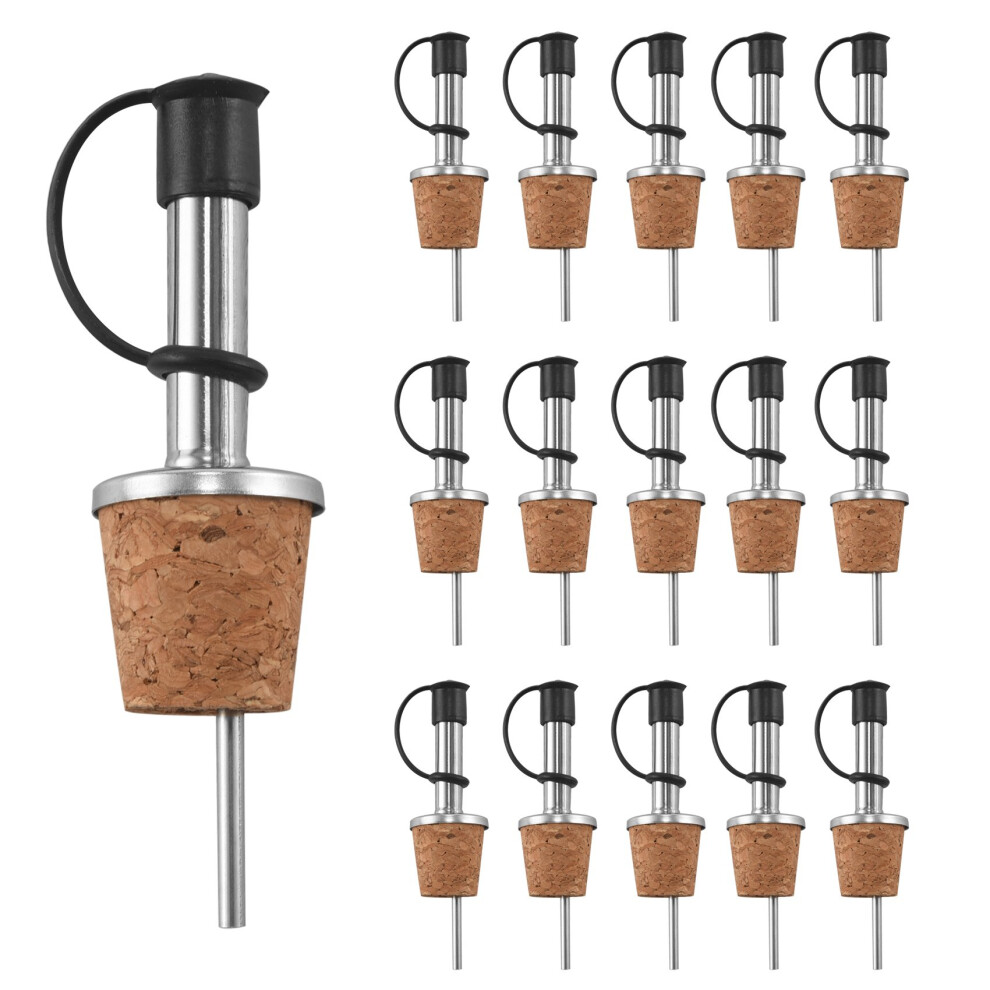 Merkloos 16 Pcs Wine Pourers Wine Cork Pourer Pour Spout For Liquor Bottles