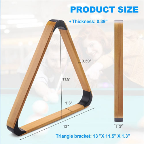 Wooden Billiard Ball Rack Solid Triangle Rack Pool Ball Racks 1