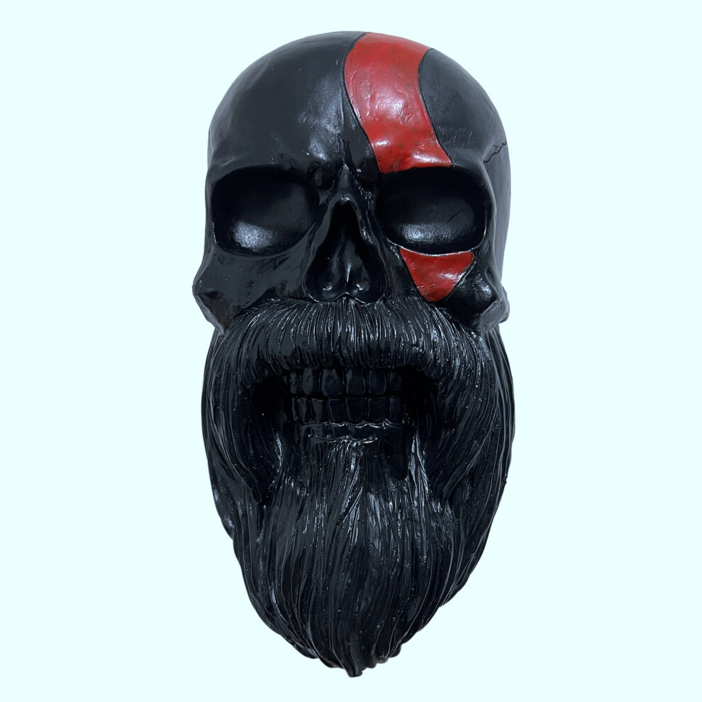 Totenkopf-Helmhalter, Motorrad-Bart-Helmhalter, Unverzichtbar-image