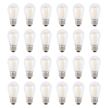 24 stuks 3V LED S14 vervangingslampen, solar lichtsnoerlampen