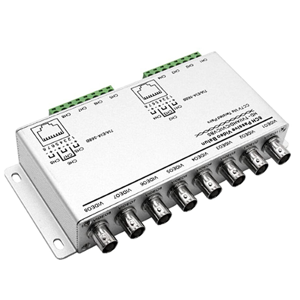 8-Ch Utp 720P/1080P Hd Passive Video Balun Transceiver,Bnc To Cat5/5E 4851870032761