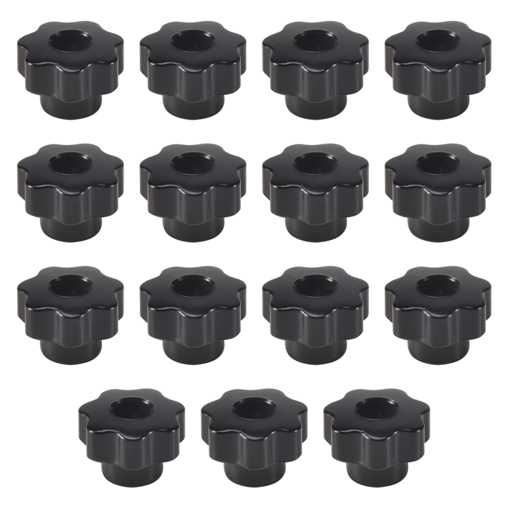 Photos - Nail / Screw / Fastener Merkloos 15Pcs M6 Star Knob Clamping Handle Nut Through Hole Set Brass Female 