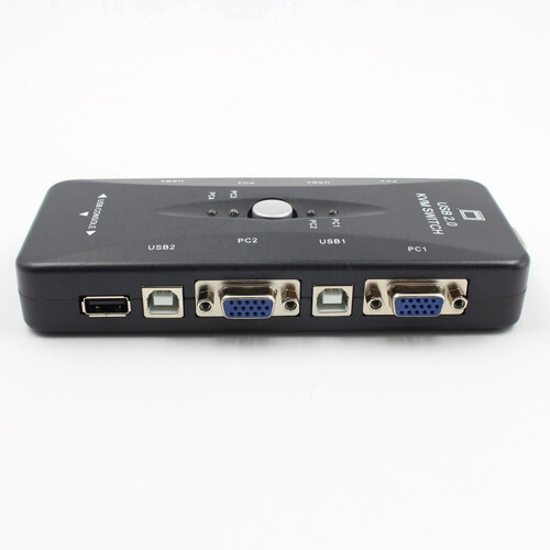 USB 2.0 KVM-switchbox med tangentbord och skärm 2