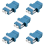 LC fiberoptisk adapter - LC till LC duplex singlemode-kopplare - 5-pack 1