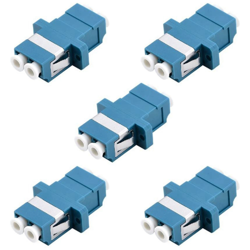 LC fiberoptisk adapter - LC till LC duplex singlemode-kopplare - 5-pack