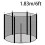 Trampoline Protective Net Anti-Fall Trampoline Jumping Pad 6Ft 183cm 4