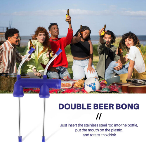 Dubbel ölsnorkel öldispenser för universitetsfester Ny fest 1