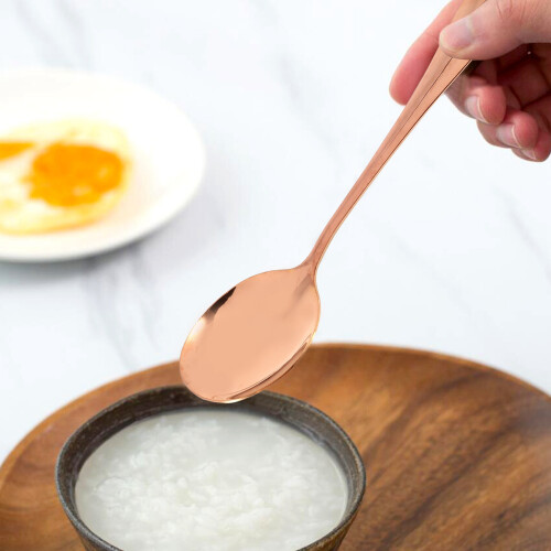 6-delat bestickset, serveringsbestickset, roséguld 2