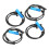 4Pcs Car ABS Wheel Speed Sensor for - X5 E53 2000-2006 34526756380 3