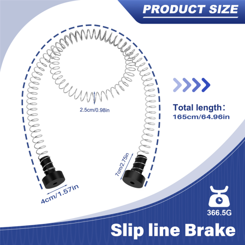 Spring Brake 165cm Edelstahl Zipline Bremse Geschwindigkeitsminderer 2