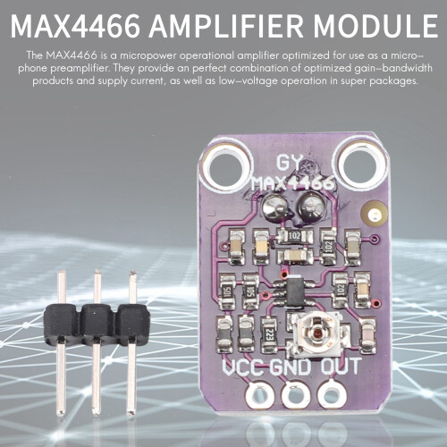 5 st -MAX4466 Elektretmikrofonförstärkare MAX4466-modul 2