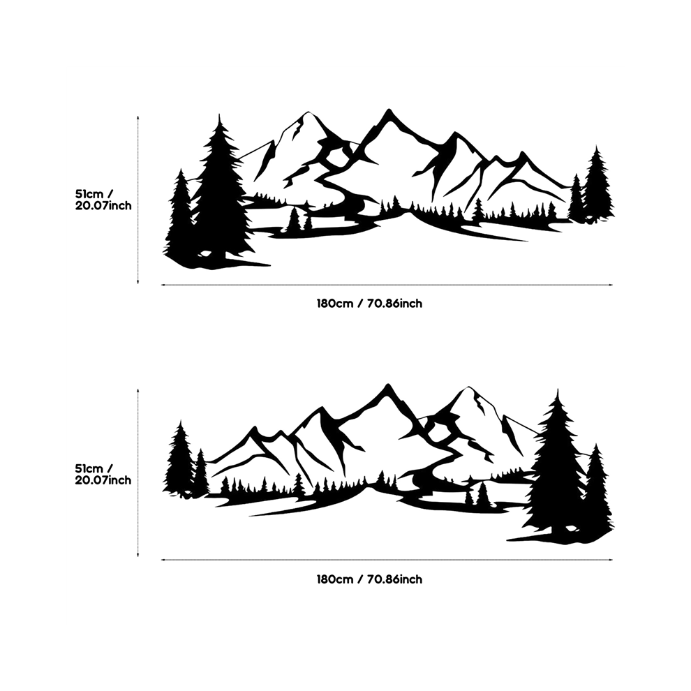 Rv Camper Zijkant Carrosserie Sticker Diy Boom Decal Voor Auto Caravan Trailer-image